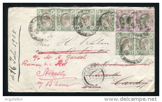 SOUTH AFRICA TRANSVAAL KING EDWARD 7TH COVER 1905 WALES - Unclassified