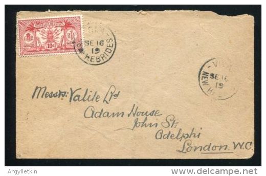 NEW HEBRIDES NEW HEBRIDES 1919 COVER TO LONDON - Covers & Documents