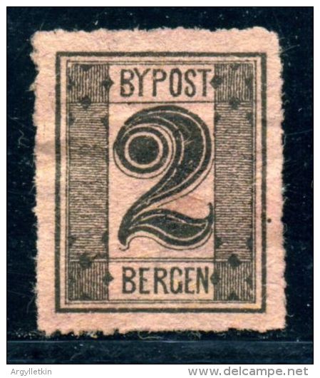 NORWAY LOCAL STAMPS "BERGEN" 2 - Local Post Stamps