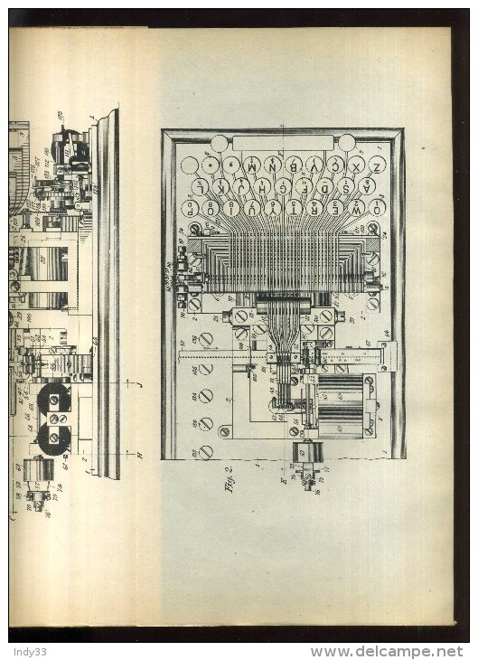 - TELEGRAPHIE . APPAREILS PERFORATEURS A CLAVIER . BREVET D´INVENTION DE 1902 . - Telefonía