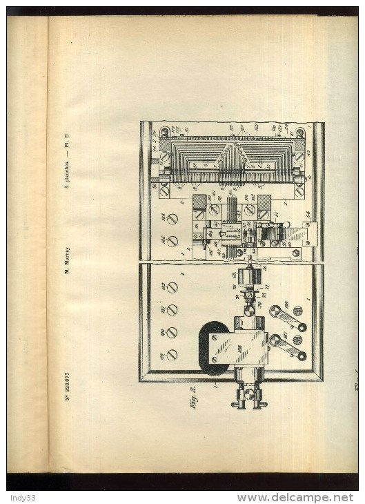 - TELEGRAPHIE . APPAREILS PERFORATEURS A CLAVIER . BREVET D´INVENTION DE 1902 . - Telefonía