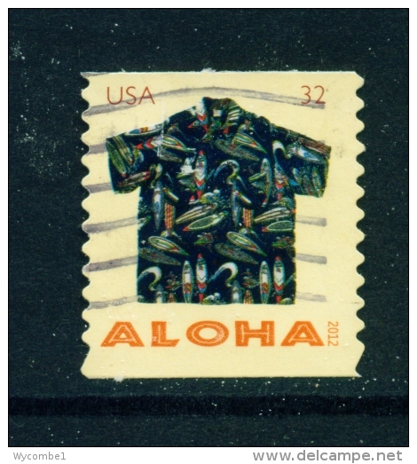 USA  -  2012  Aloha  32c  Used As Scan - Used Stamps