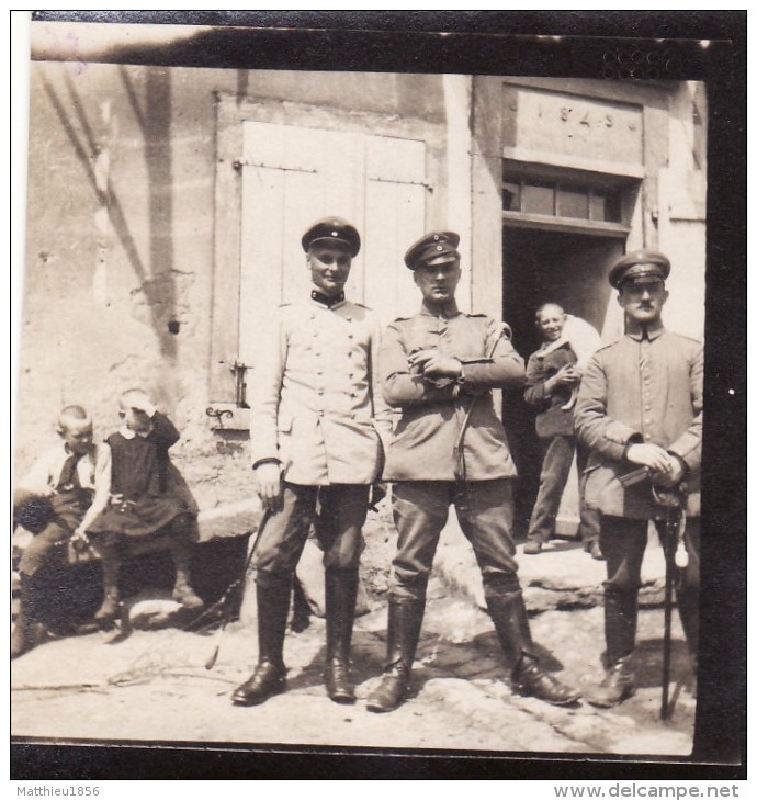 Photo Avril 1915 MANCE (près Briey) - Officiers Allemands (A113, Ww1, Wk 1) - Autres & Non Classés