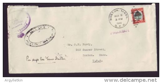 SOUTH AFRICA BOSTON U.S.A. PAQUEBOT 1948 CAPE TOWN - Unclassified