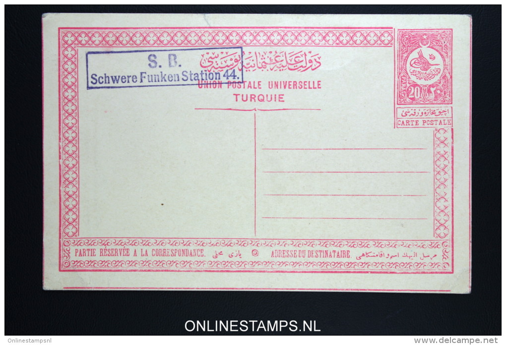 TURKEY  S.B. Schwere Funken Station Surcharge On Postcard - Briefe U. Dokumente