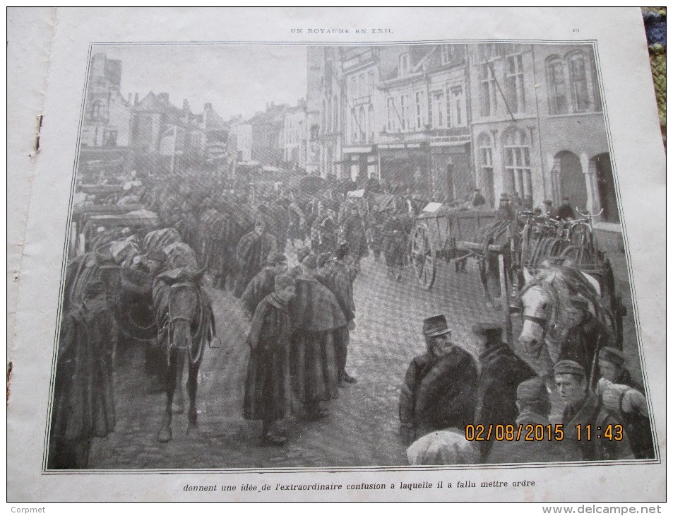 BELGIQUE - WWI - UN ROYAUME EN EXIL rare Nro. 1 - La Belgique du Dehors par M. des OMBIAUX - 27,5 x 24,5 cm - 32 pages -