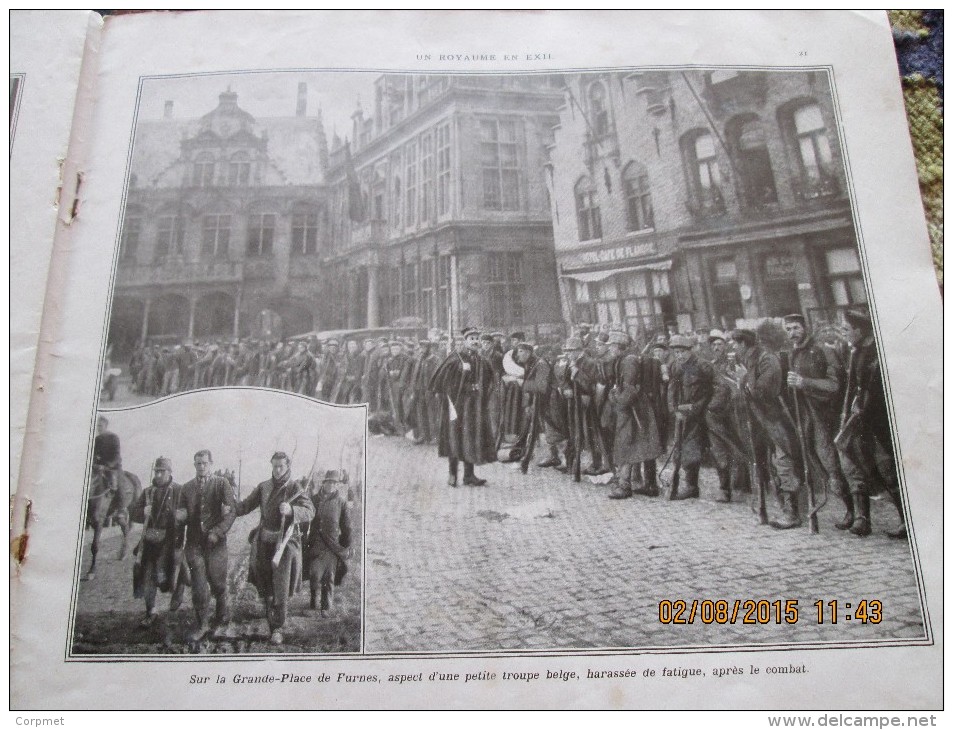 BELGIQUE - WWI - UN ROYAUME EN EXIL rare Nro. 1 - La Belgique du Dehors par M. des OMBIAUX - 27,5 x 24,5 cm - 32 pages -