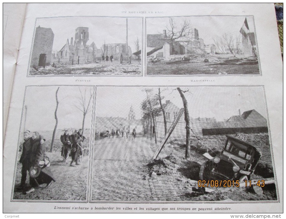 BELGIQUE - WWI - UN ROYAUME EN EXIL rare Nro. 1 - La Belgique du Dehors par M. des OMBIAUX - 27,5 x 24,5 cm - 32 pages -
