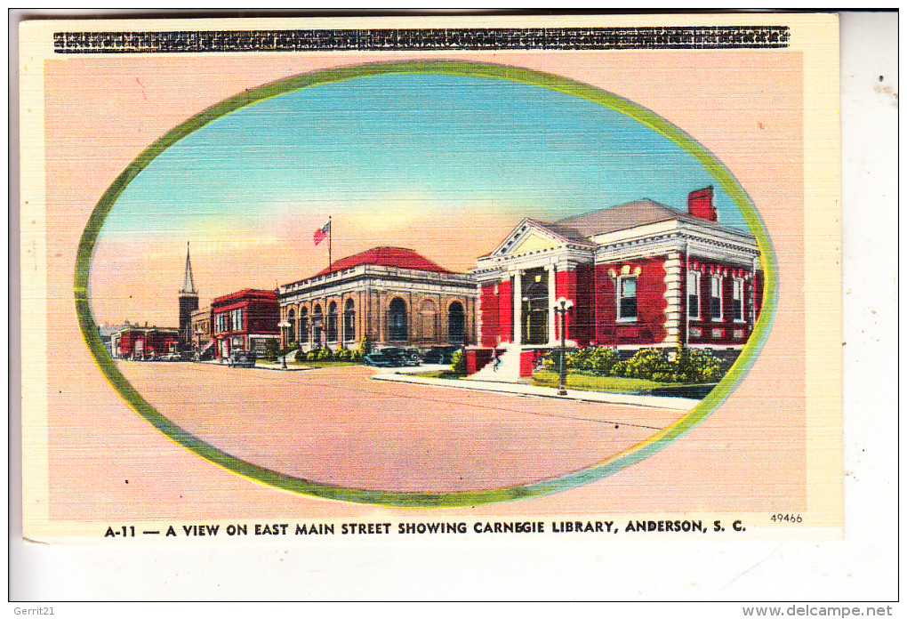 USA / SOUTH CAROLINA / ANDERSON, East Main Street, Carnegie Library - Anderson