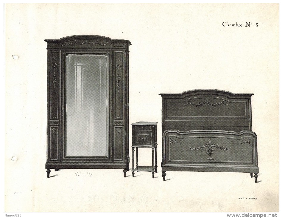 CATALOGUE ILLUSTRE FABRIQUE MEUBLES RICHES Illustré 22 Planches Chambre Armoire Panetière Chaise Table Buffet Roanne - Altri & Non Classificati