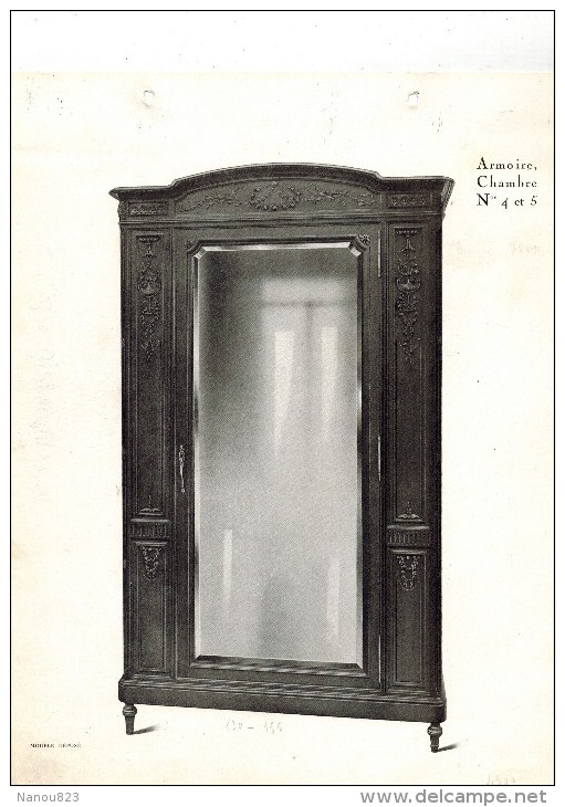 CATALOGUE ILLUSTRE FABRIQUE MEUBLES RICHES Illustré 22 Planches Chambre Armoire Panetière Chaise Table Buffet Roanne - Altri & Non Classificati