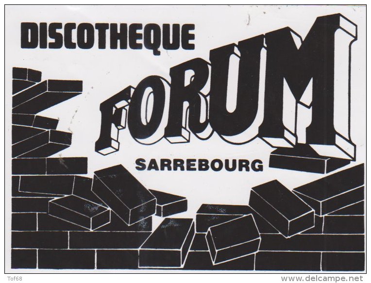 Autocollant Discotheque Forum Strasbourg - Autocollants