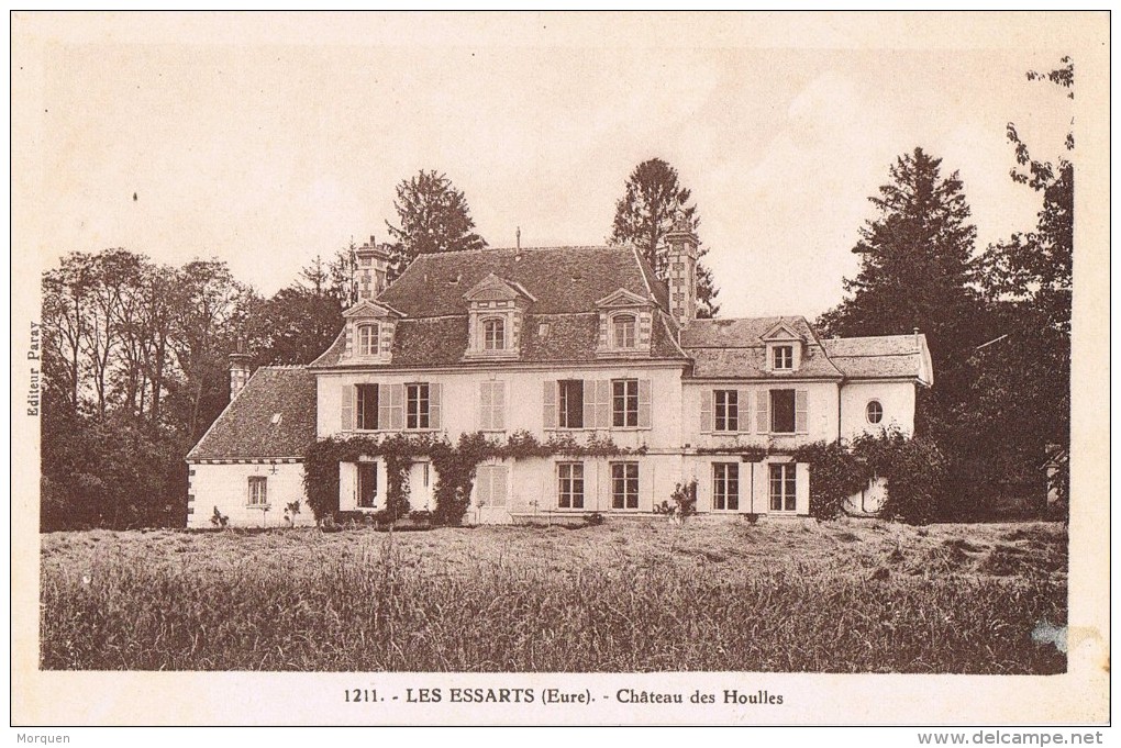 14011. Postal LES ESSARTS (vendée). Chateau De Houlles - Les Essarts