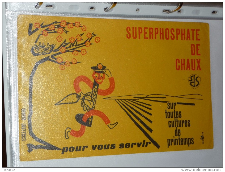 BUVARD Publicitaire  Superphosphate De Chaux - Agriculture