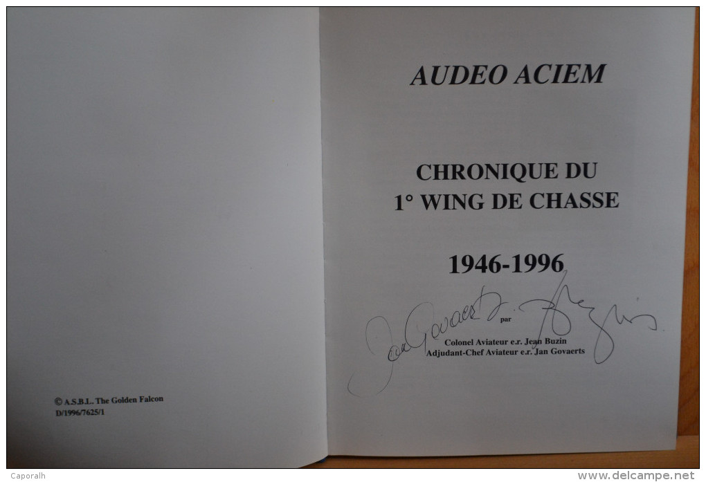 Chronique Du 1er Wing De Chasse 1946-1996 à Beauvechain. - Francese