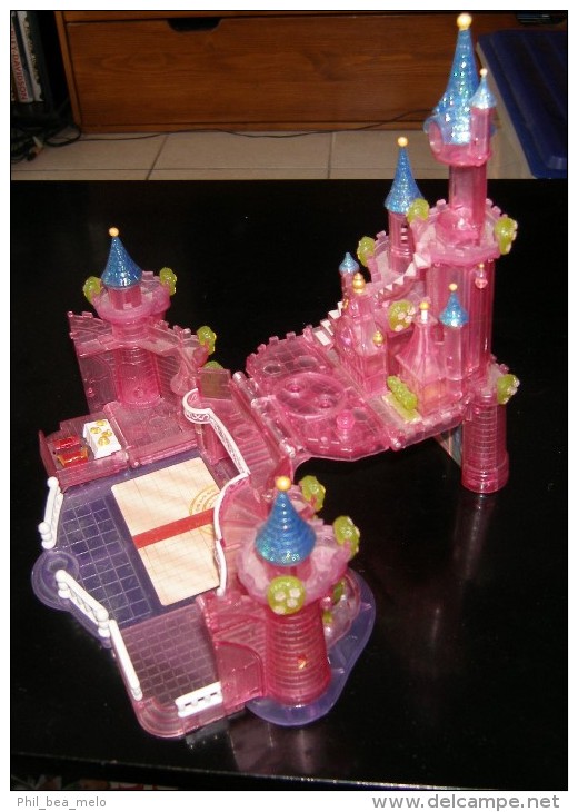 DISNEY MINI POLLY POCKET CHATEAU DE LA BELLE AU BOIS DORMANT - VENDU SANS PERSONNAGE - VOIR PHOTOS - Autres & Non Classés