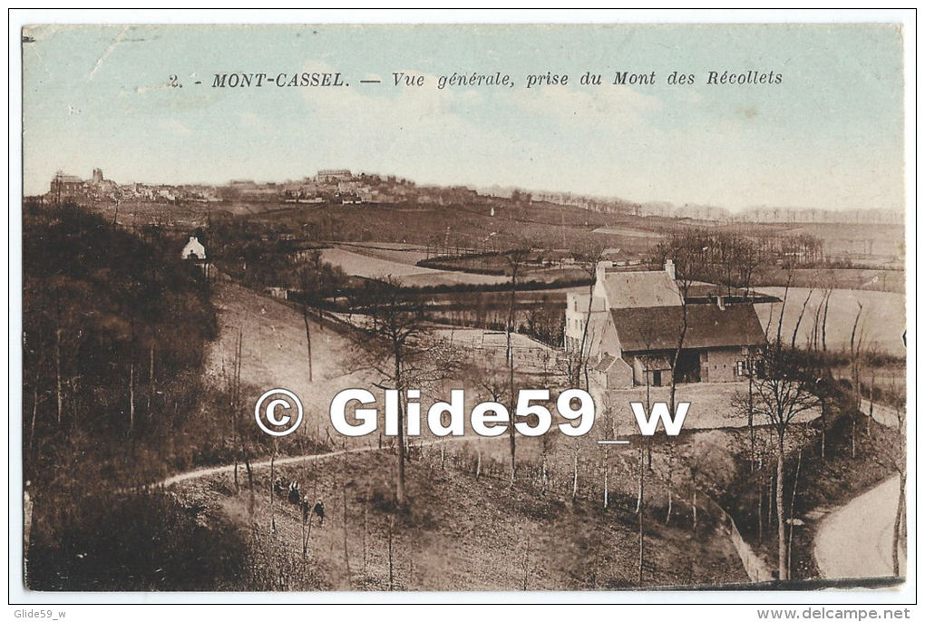 MONT-CASSEL - Vue Générale, Prise Du Mont Des Récollets (animée) (colorisée) - N° 2 - Cassel