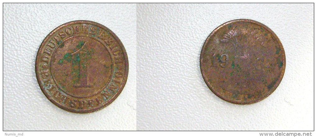 1 Reichspfennig 1934 A *S* (J313) - 1 Reichspfennig