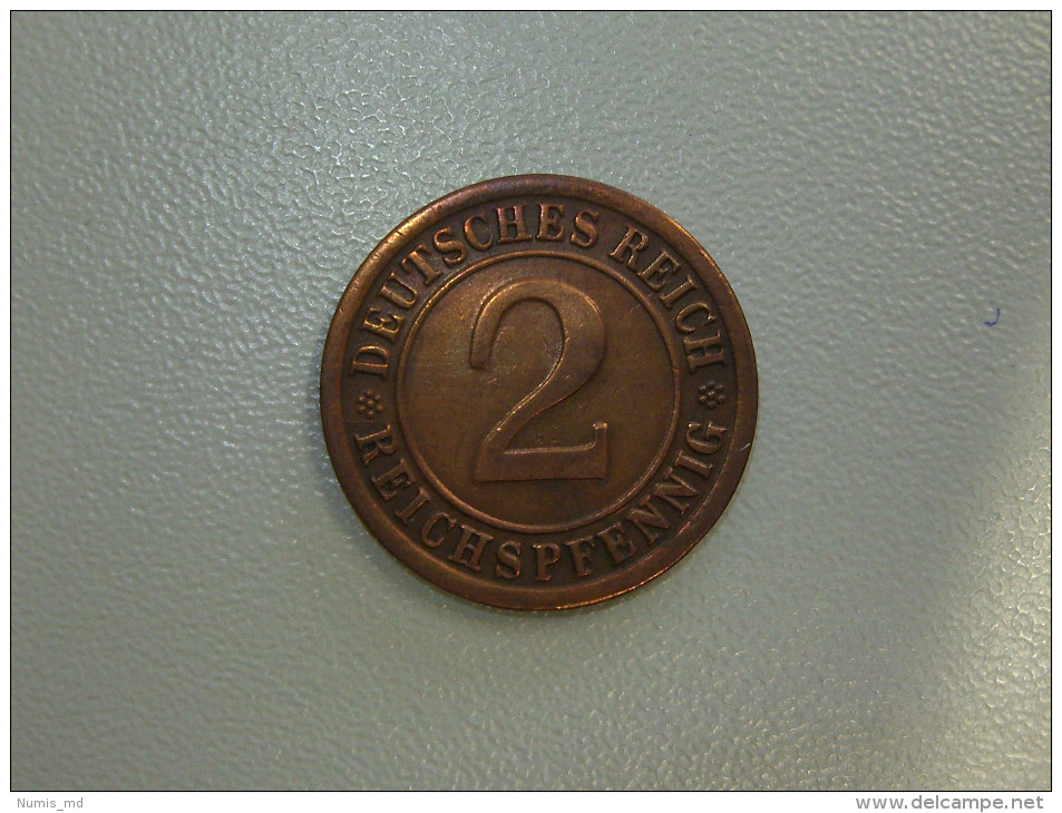2 Reichspfennig 1925 F *~VZ* (J314) - 2 Rentenpfennig & 2 Reichspfennig