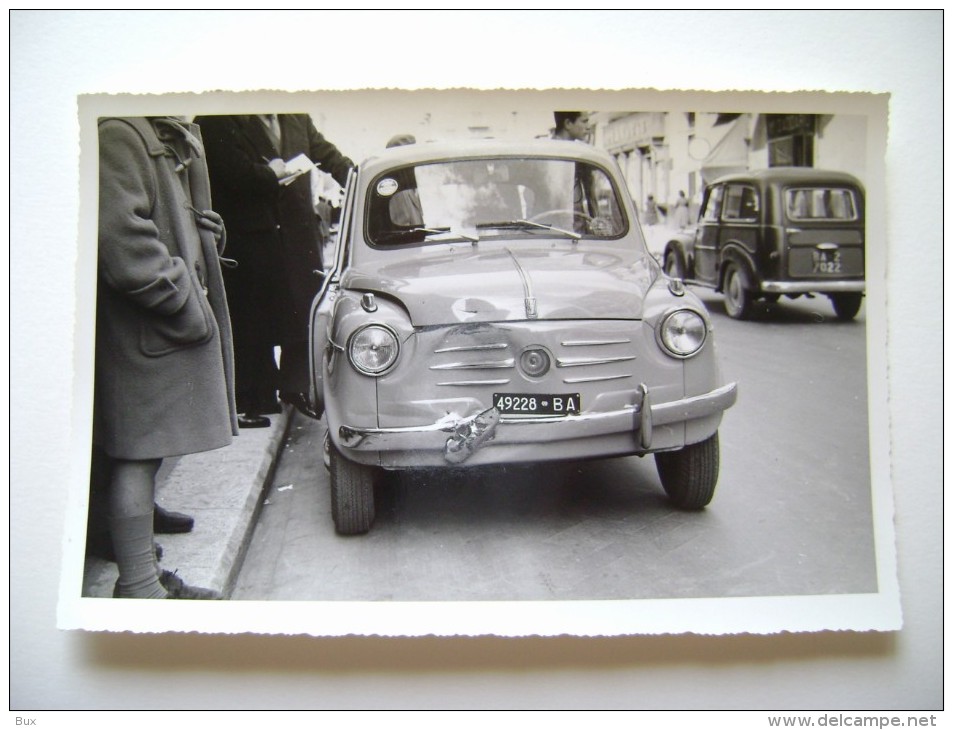 BARI  Splendida Foto Italia Via Cairoli  Incidente  Originali Compagnia Assicurazione Auto AUTOMOBILE CAR VOITURE   AUTO - Luoghi