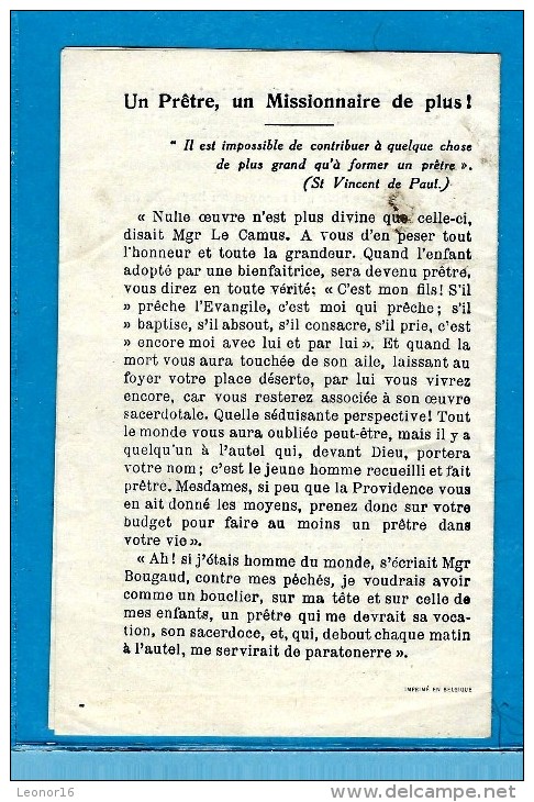 * QUEL BEAU GROUPE DE 9 MISSIONNAIRES DE LA CONGREGATION DES PRETRES DU SACRE COEUR PARTANT AU CAMEROUN 10/1935 - Religion & Esotérisme