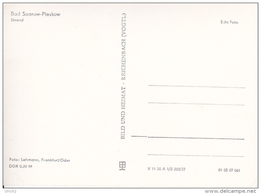 AK Bad Saarow-Pleskow - Strand - Neptunbad (17324) - Bad Saarow