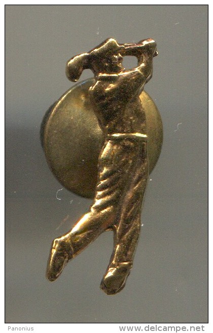 GOLF - Vintage Pin, Badge, Brooch - Golf