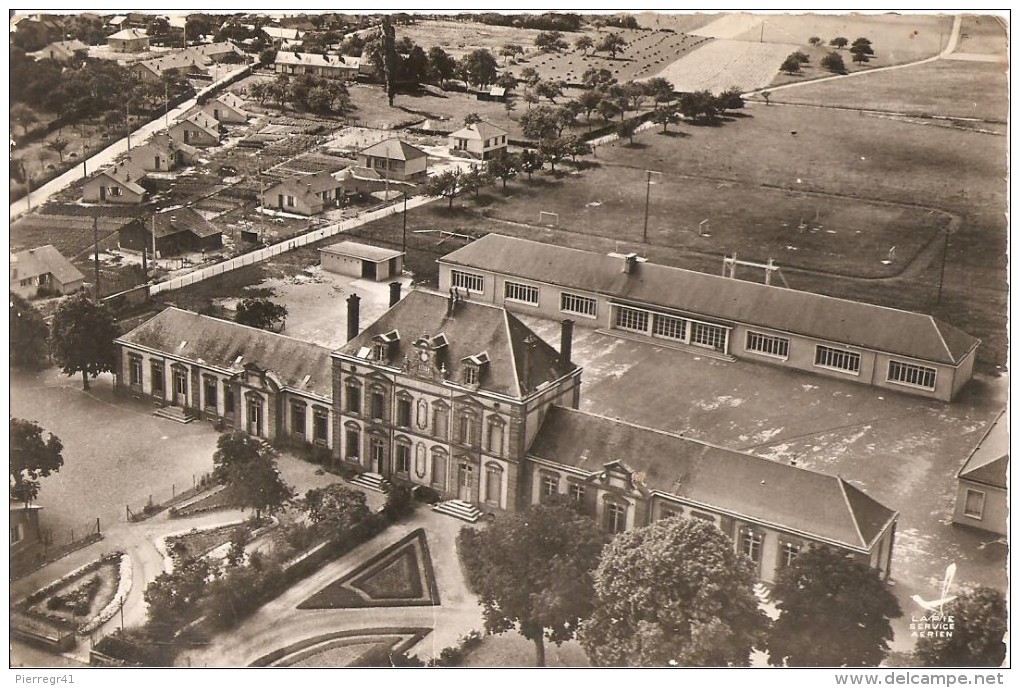 CPA-1955-27-BRETEUILsur ITON-La NOUVELLE ECOLE-EN AVION Au DESSUS-BE - Breteuil