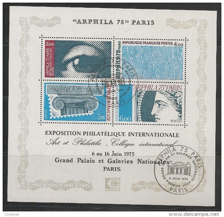 FRANCE - EXPOSITION PHILATÉLIQUE ARPHILA 75 - Yvert Bloc 7 - USED - Cancel PARIS 6/6 - Used