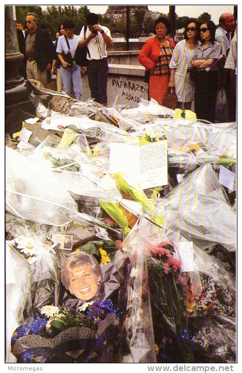 Alain Gesgon - Amoncellement De Fleurs Sur La Dalle Du Souterrain De L´Alma En Hommage à Lady Diana 5/07/97 - Autres & Non Classés