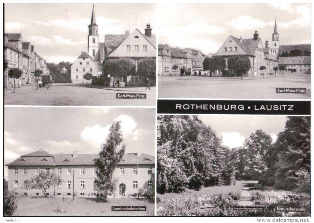 Rothenburg/Oberlausitz - Mehrbildkarte - DDR - Rothenburg (Rózbork)