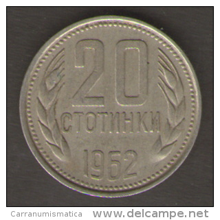 BULGARIA 20 STOTINKI 1962 - Bulgaria