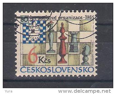 Czechoslovakia 1985      Mi Nr 2811 Chess   (a1p3) - Gebruikt