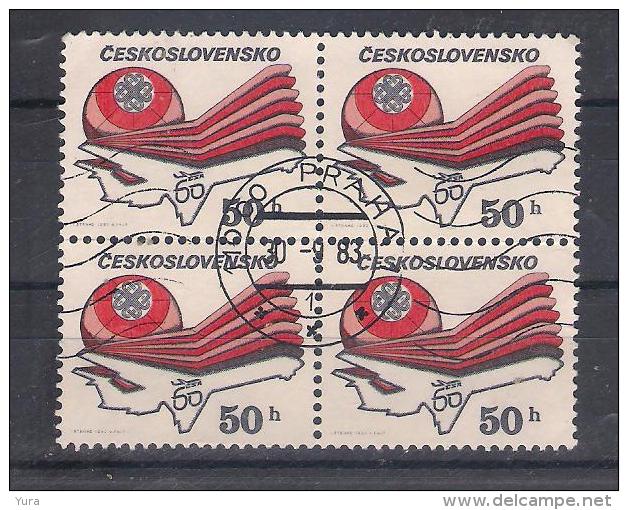 Czechoslovakia 1983      Mi Nr  2727 Block Of 4           (a5p23) - Gebruikt