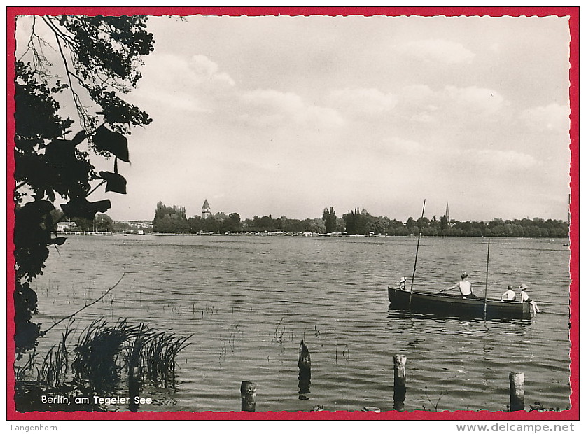 2 Foto-AK BERLIN ´Tegeler See' ~ 1965 - Tegel