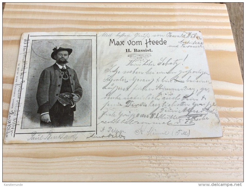 Bassist Max Vom Heede Reichenbach 1899 - Reichenbach I. Vogtl.
