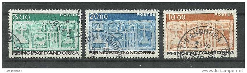 ANDORRA-CORREO FRANCES SELLOS  CON TAMPON DE PRIMER DIA YVERT Nº 335/337 - Used Stamps