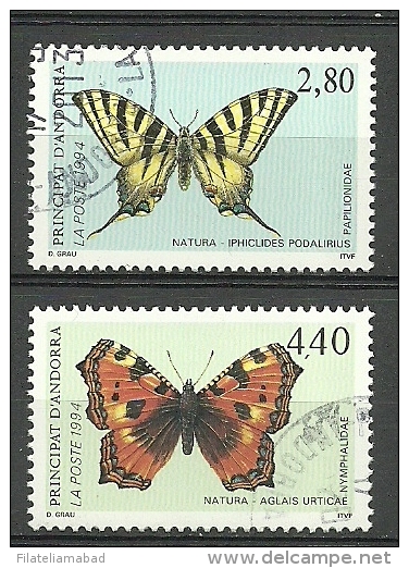 ANDORRA CORREO FRANCES ESTOS SELLOS  O SIMILARES  MATASELLADOS. C. M. ABAD Nº 451/452 - Usados