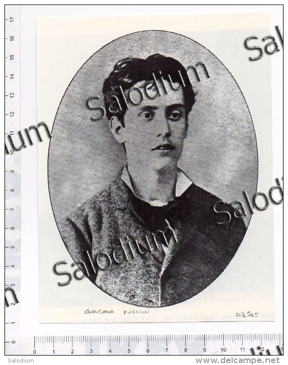 GIACOMO PUCCINI - Musica Music Lirica Classica - Immagine Ritagliata Da Pubblicazione Originale D´epoca - CROPPED IMAGE - Other & Unclassified