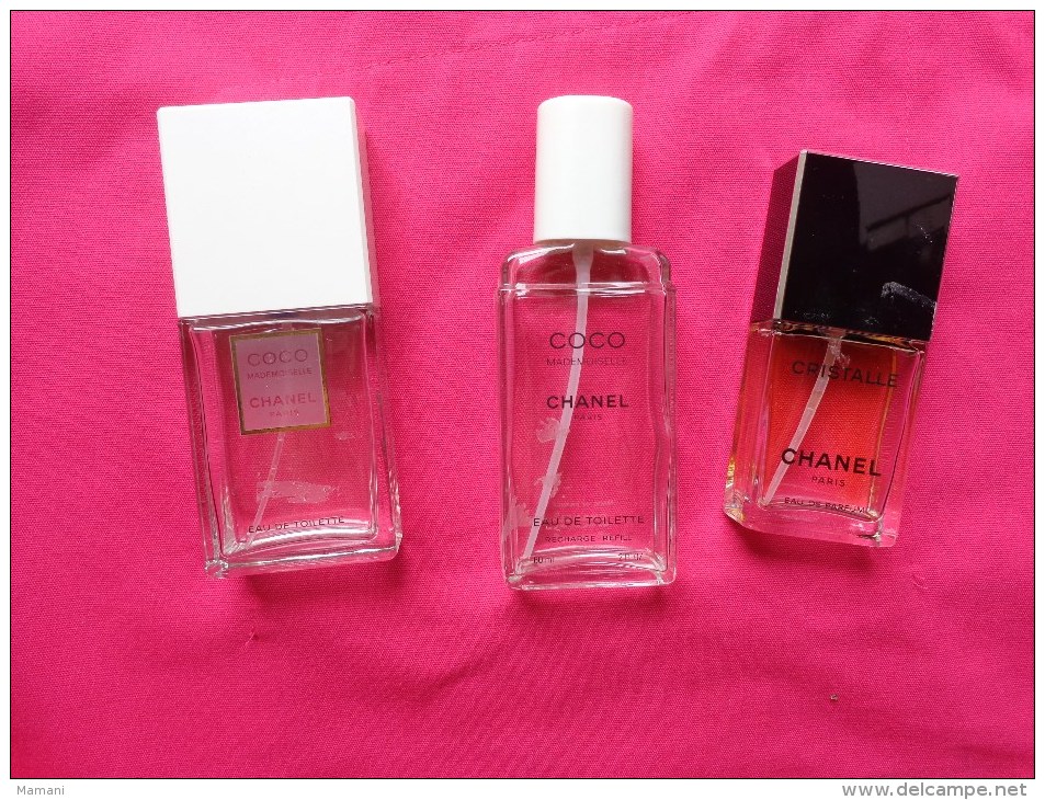 Lot De 3 Flacons -vide-  Chanel-           ´- - Frascos (vacíos)