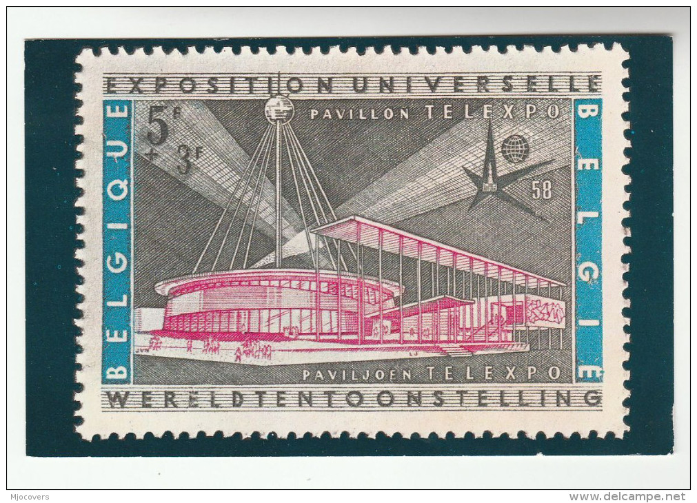 1958 BELGIUM Stamps COVER (card)  TELEX EXPO EVENT Pmk Telecom Telephone - Telecom