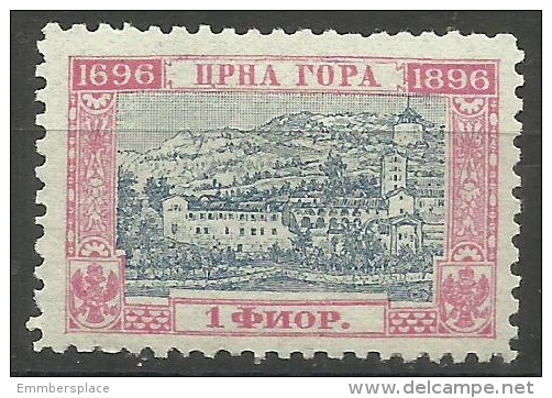 Montenegro - 1896 Cetinje Monastery 1f  MH  Sc 55 - Montenegro