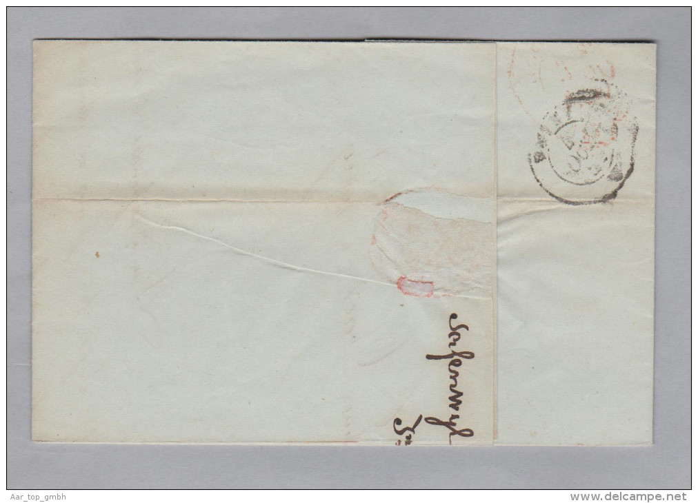 Heimat AG KREUZSTRASSE 1845-10-03 Rot Brief Nach Vevey - ...-1845 Prefilatelia
