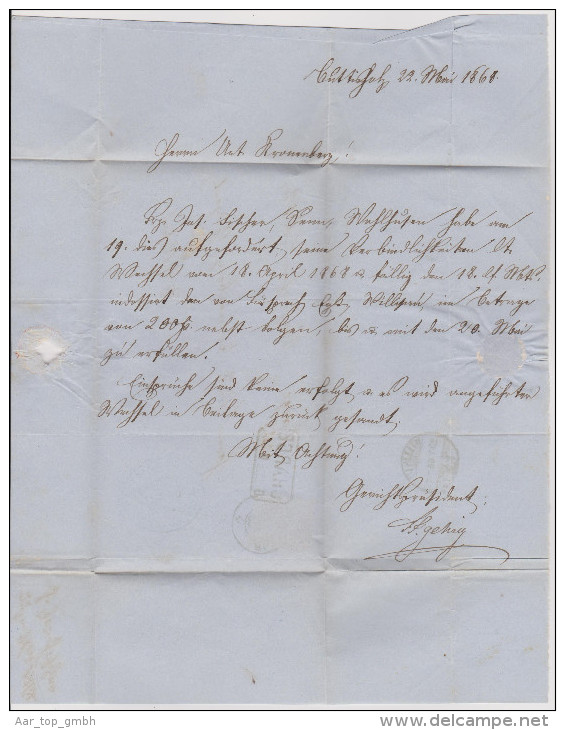 Heimat LU BUTTISHOLZ 1858-05-22 Amts Brief Nach Willisau - Brieven En Documenten