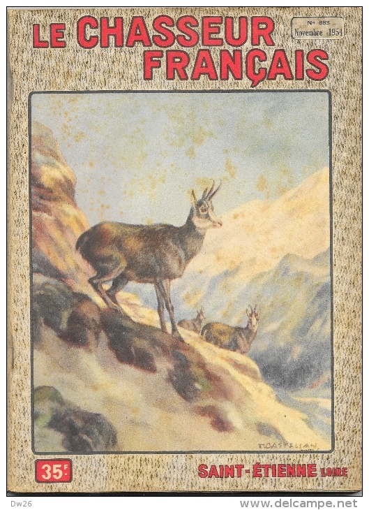 Le Chasseur Français N°693 Novembre 1954 - Chamois - Illustration F. Castellan - Caza & Pezca