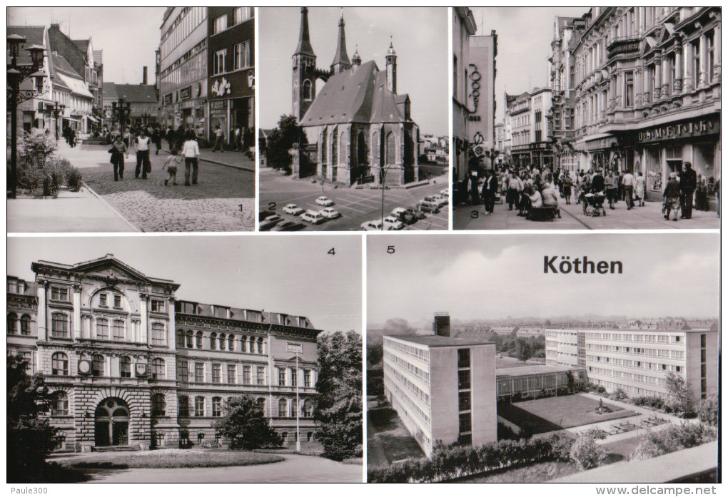 Köthen (Anhalt) - Mehrbildkarte DDR 2 - Koethen (Anhalt)