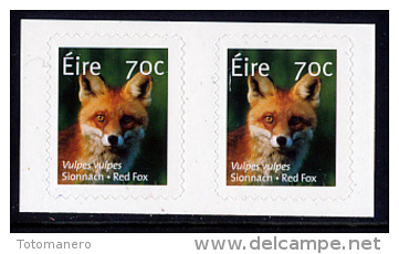 IRELAND/Irland/Eire 2015 Definitive Red Fox & Otter Self-Adhesive Pairs** - Neufs