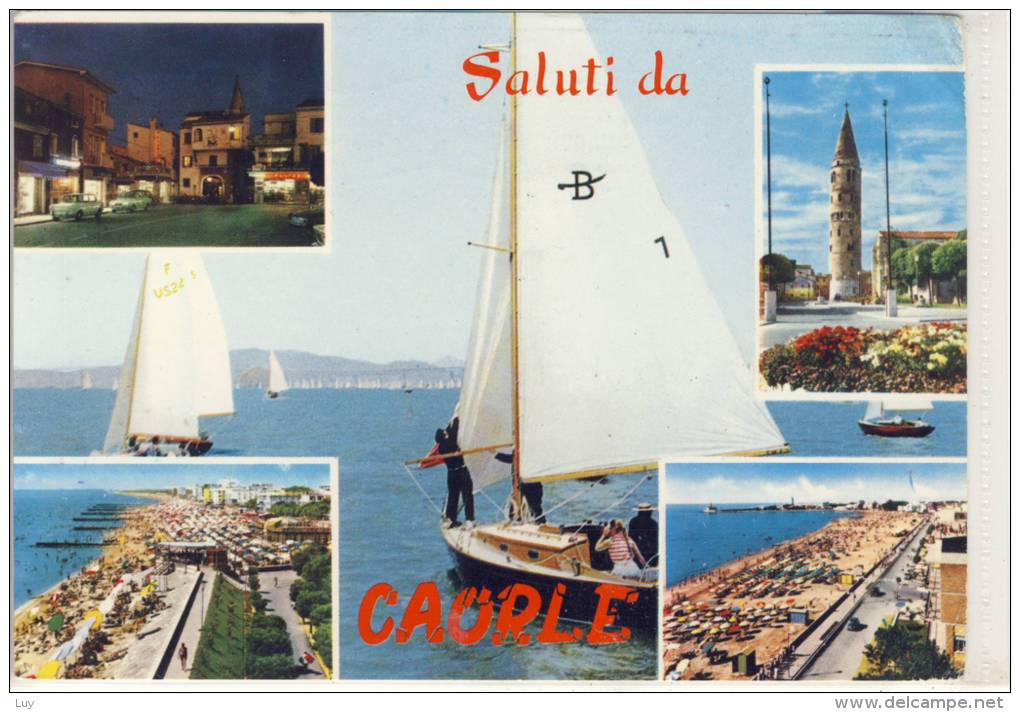 CAORLE - Saluti Da Caorle,  Veduta Multi , 1966 - Venetië (Venice)