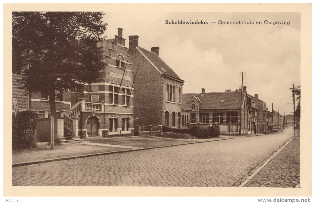 SCHELDEWINDEKE - Gemeentehuis En Omgeving - Oosterzele