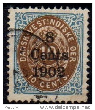 ANTILLES DANOISES - 8 C. Sur 10 C. De 1902 - Danemark (Antilles)